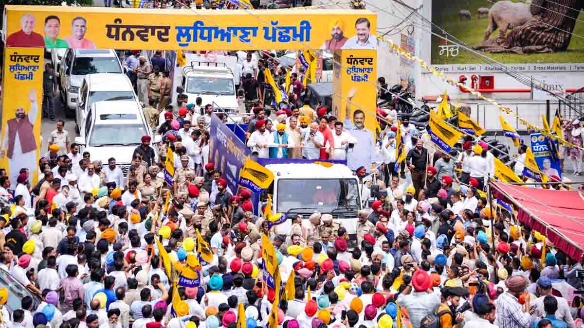 AAP Victory Roadshow Ludhiana Punjab