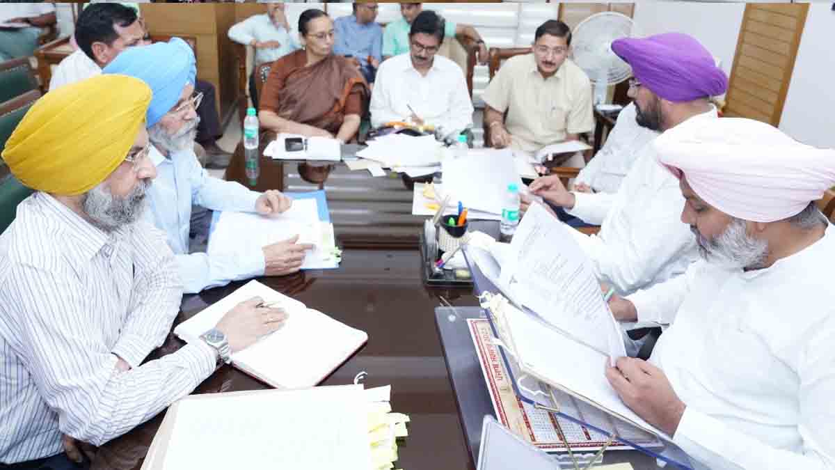 Harpal Singh Cheema Meeting Chandigarh