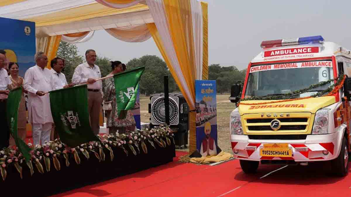 MAJOR BOOST FOR EMERGENCY SERVICES IN PUNJAB WITH INDUCTION OF 46 NEW HI-TECH AMBULANCES